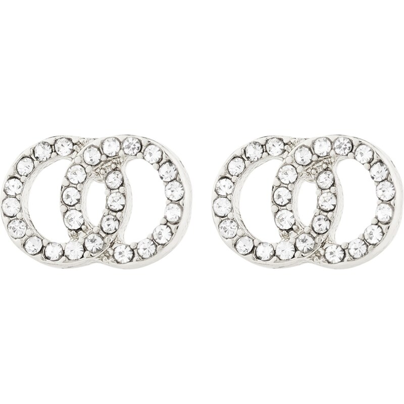 Pilgrim Náušnice Jolina strieborná 62133553