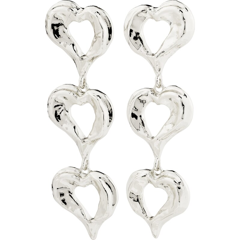 Pilgrim Náušnice Tide strieborná 62133554