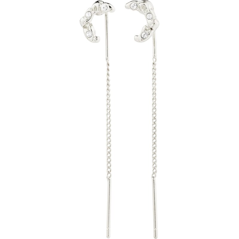 Pilgrim Náušnice Kora strieborná 62133575