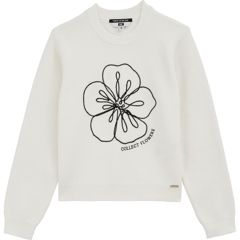 WE Fashion Sveter čierna / biela 61945864