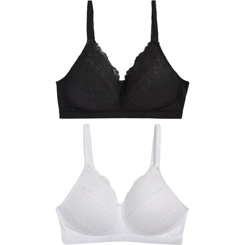 Next Podprsenka čierna / biela 62224902