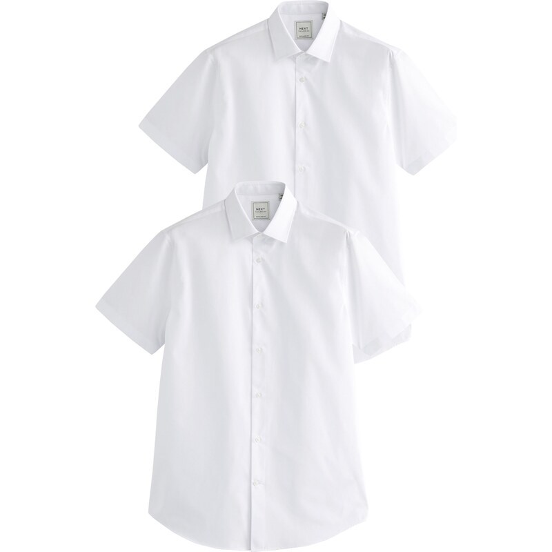 Next Košeľa Easy Care biela 60916116