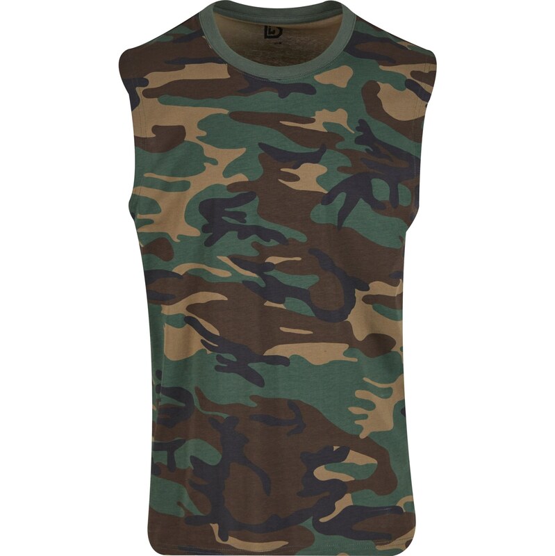 Brandit Tričko béžová / tmavosivá / olivová / tmavozelená 61945255