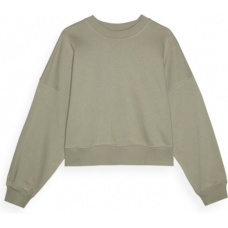 4F Športová mikina olivová 61945568