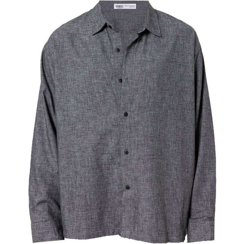 VAMOS CLO Košeľa čierna melírovaná 61944193