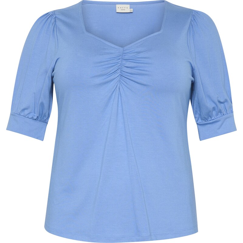 KAFFE CURVE Tričko KC Sissy nebesky modrá 62224978