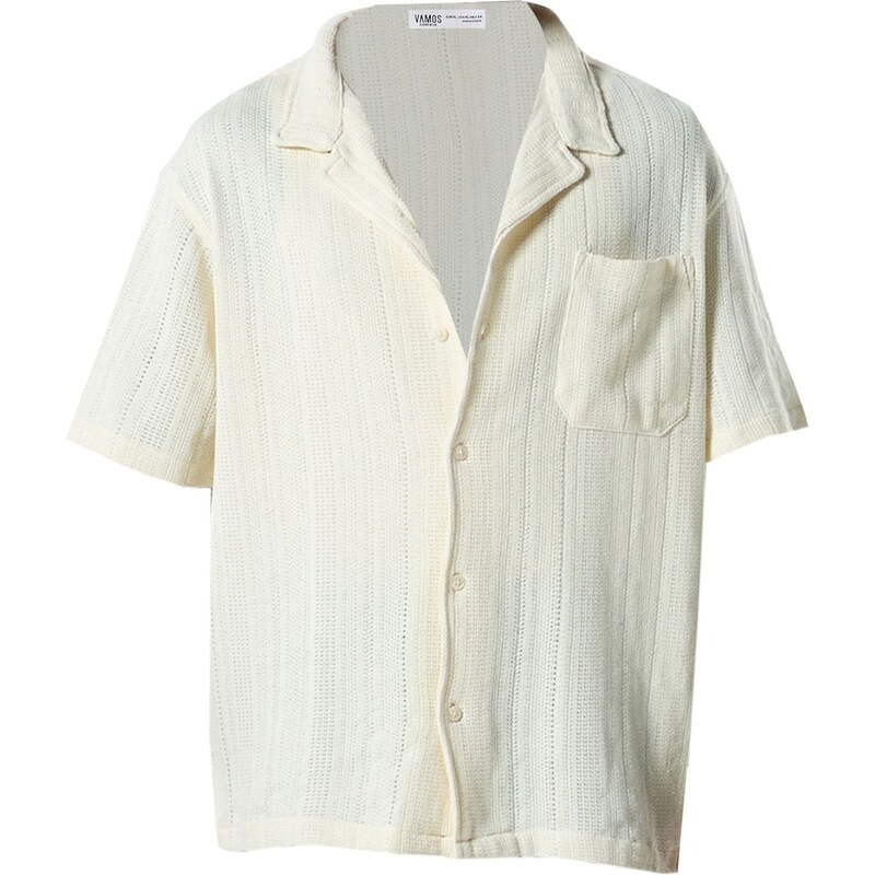 VAMOS CLO Košeľa krémová 61944363