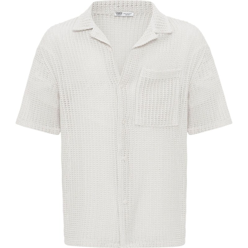 VAMOS CLO Košeľa šedobiela 61944368