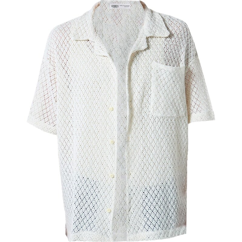 VAMOS CLO Košeľa šedobiela 61944394