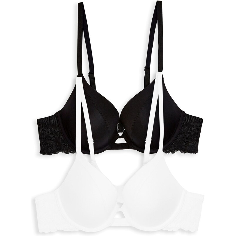 Next Podprsenka čierna / biela 62225309