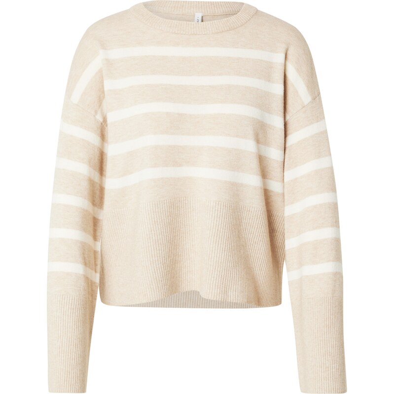 ONLY Sveter béžová melírovaná / šedobiela 61948764