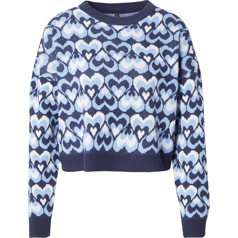 ONLY Sveter ONLSANNE svetlomodrá / tmavomodrá / biela 61948810