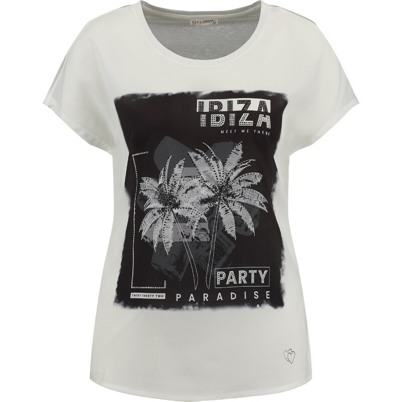 Key Largo Tričko Ibiza krémová / čierna 63154625
