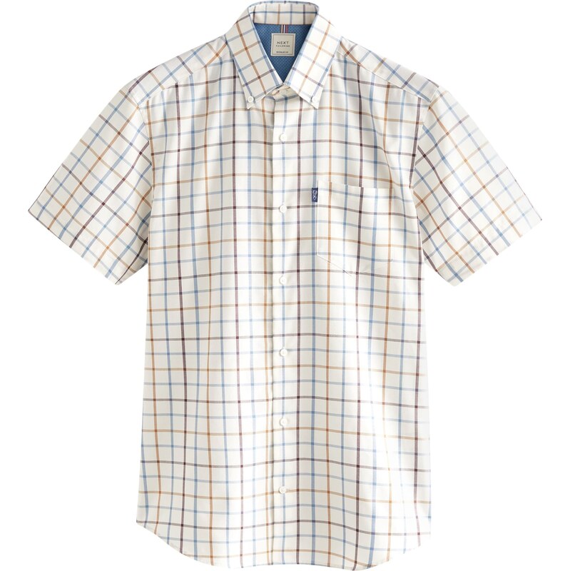 Next Košeľa farba ťavej srsti / svetlobéžová / zafírová / čokoládová 61949562