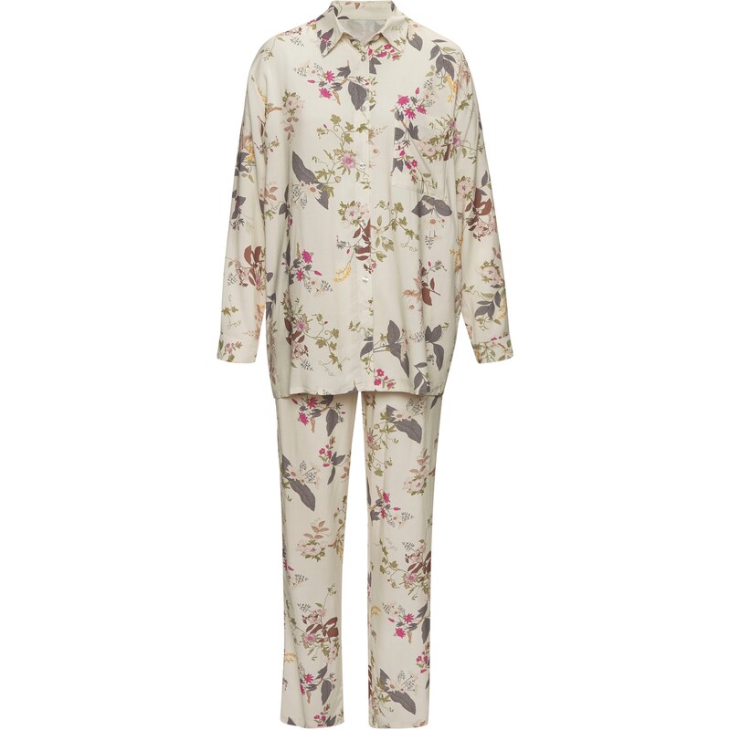 LASCANA Pyžamo šampanské / farby bahna / kaki / svetloružová 61946364