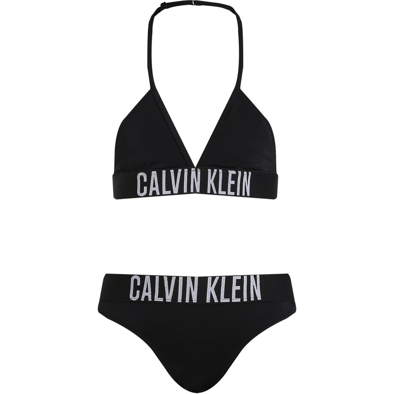 Calvin Klein Swimwear Bikiny svetlosivá / čierna 61985857