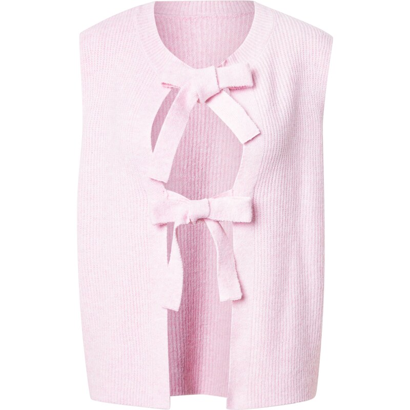 PIECES Pletená vesta ružová 61950693