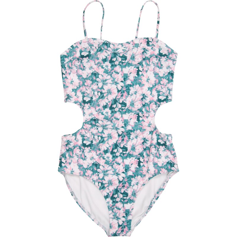 Abercrombie & Fitch Jednodielne plavky smaragdová / ružová 62002945