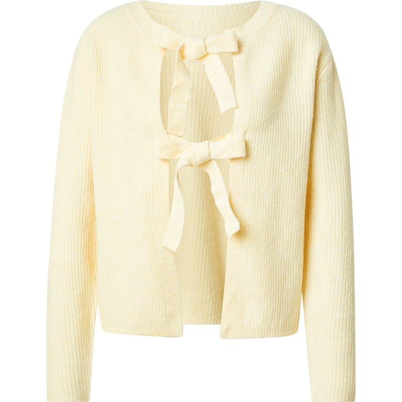 PIECES Kardigán PCSilly pastelovo žltá 62134067