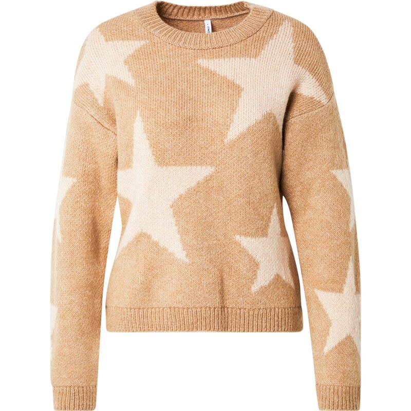 ONLY Sveter ONLJESSICA béžová / žltohnedá 61947699