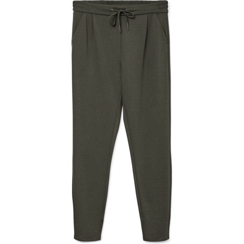 Vero Moda Petite Plisované nohavice Eva tmavozelená 26116095