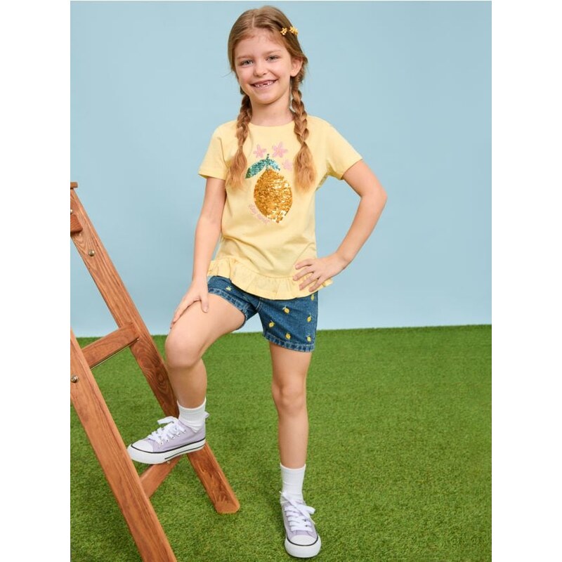 Sinsay - Tričko s krátkym rukávom - žltá 65756977