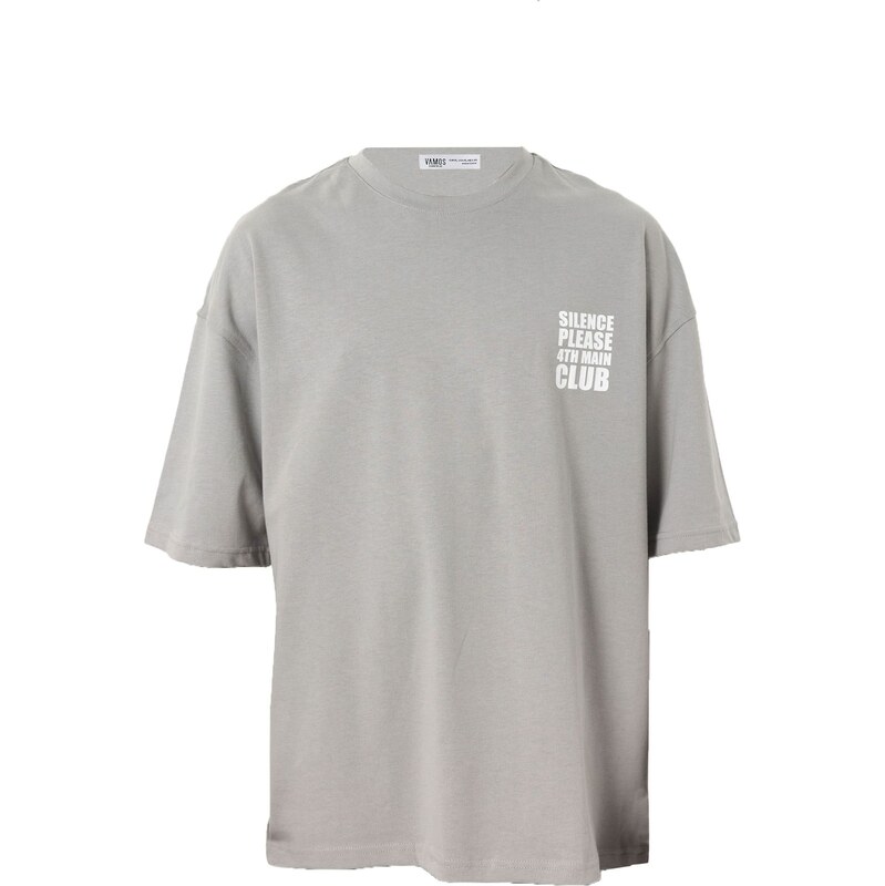 VAMOS CLO Tričko sivá / biela 62053036