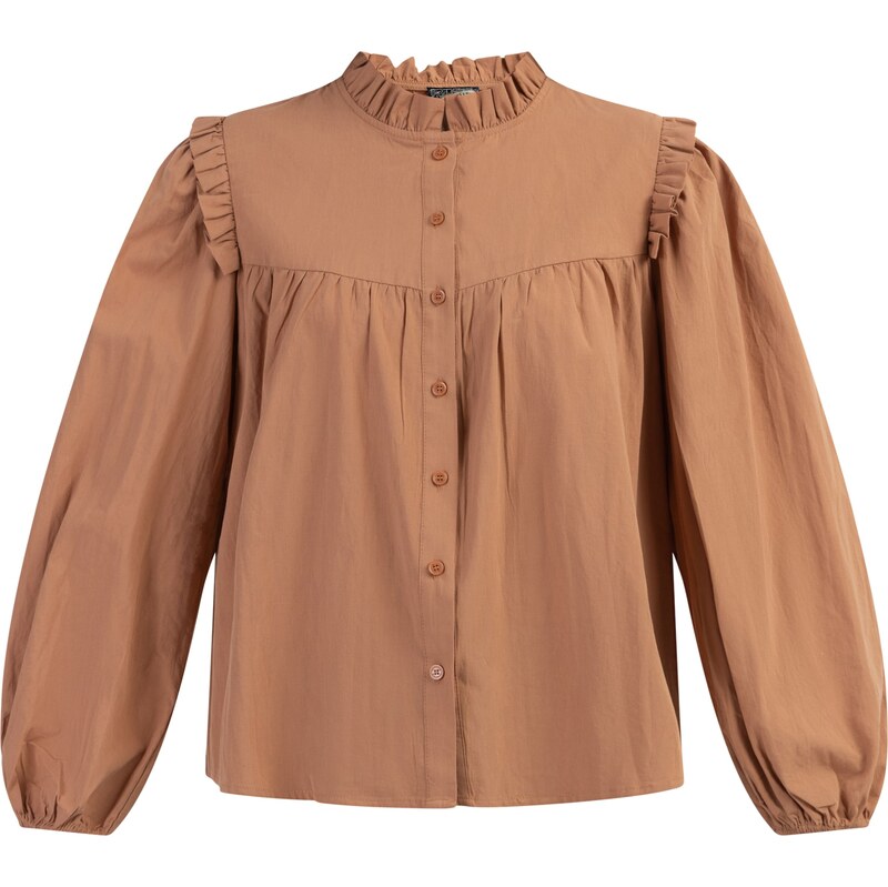 DreiMaster Vintage Blúzka Abrel hnedá 63143895
