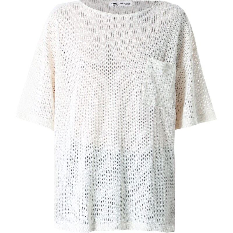 VAMOS CLO Tričko šedobiela 62053060