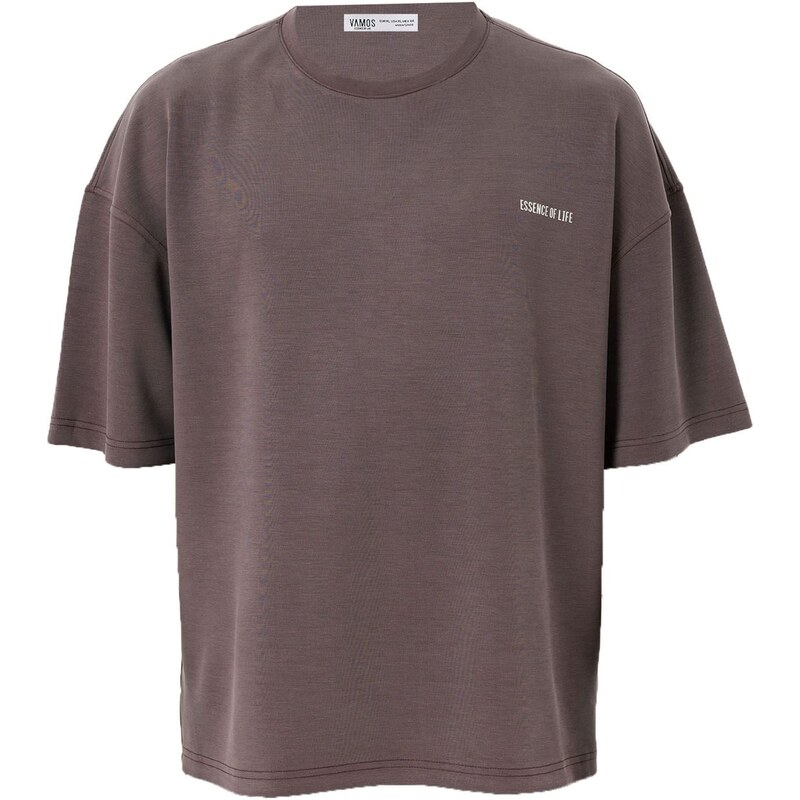 VAMOS CLO Tričko Japanese Iris hnedá 62053089