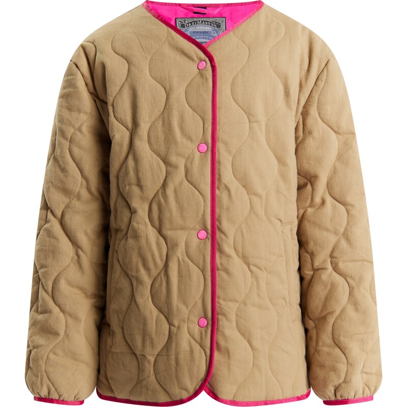 DREIMASTER Prechodná bunda Mimo tmavobéžová / ružová 61983689