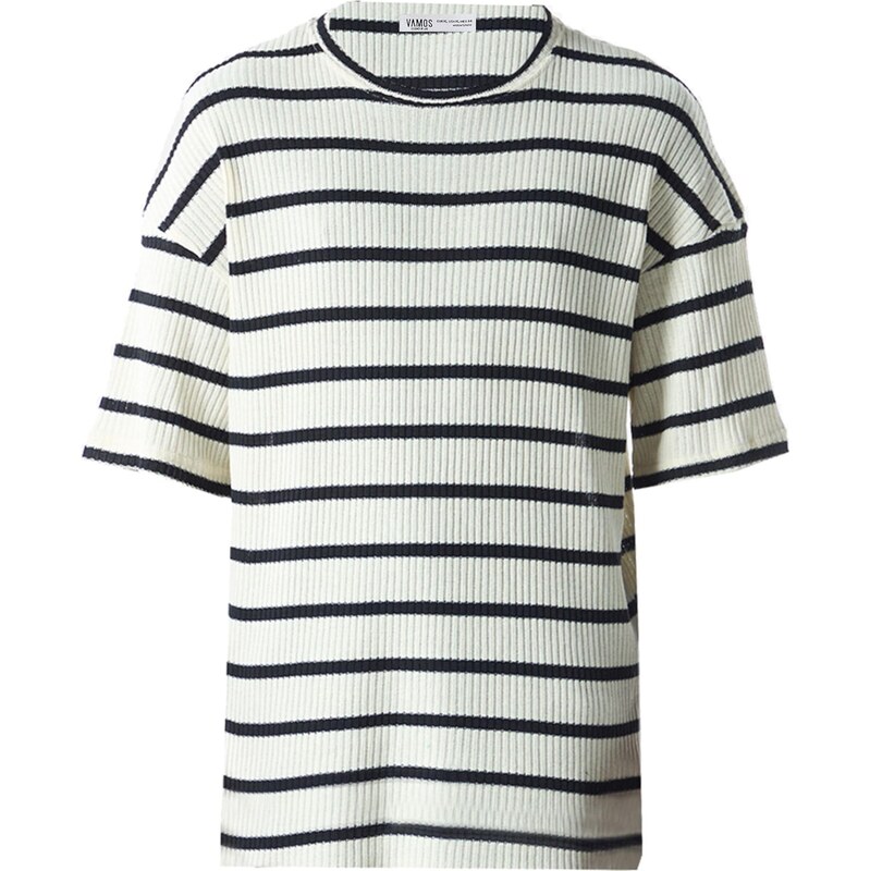 VAMOS CLO Tričko čierna / šedobiela 62053124