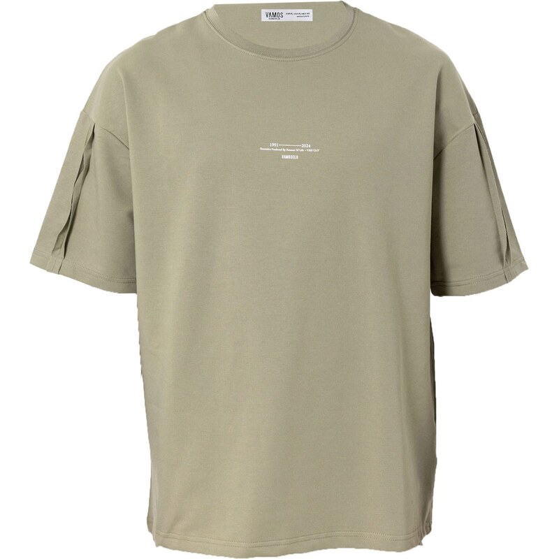 VAMOS CLO Tričko olivová / biela 62053201