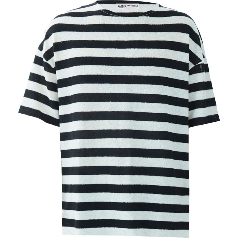 VAMOS CLO Tričko čierna / biela 62053219