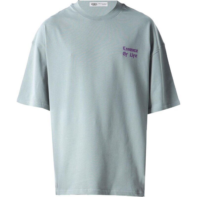 VAMOS CLO Tričko Mallow svetlomodrá / grafitová / fialová / biela 62053218