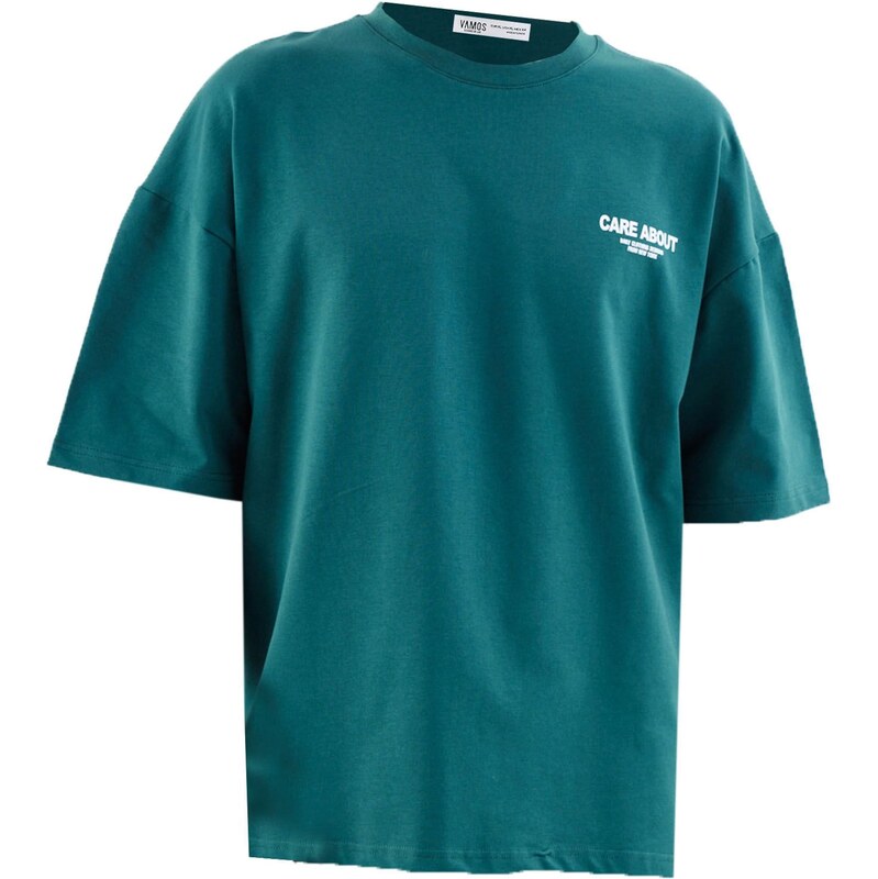 VAMOS CLO Tričko petrolejová / biela 62053271