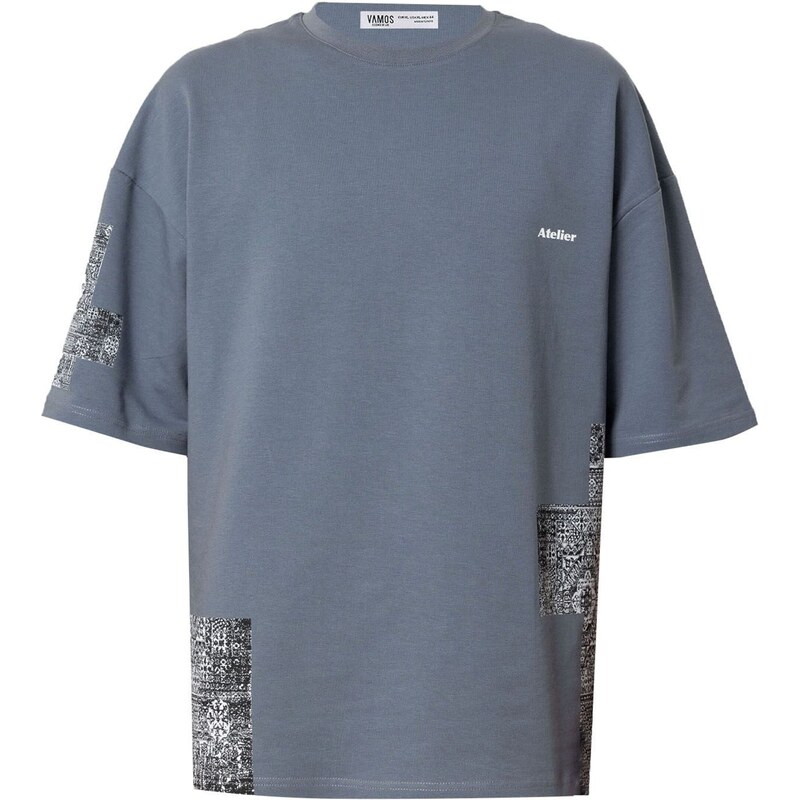 VAMOS CLO Tričko čadičová / čierna / biela 62053305