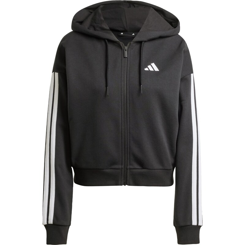 ADIDAS SPORTSWEAR Športová mikina so zipsom Essentials čierna / biela 61984096