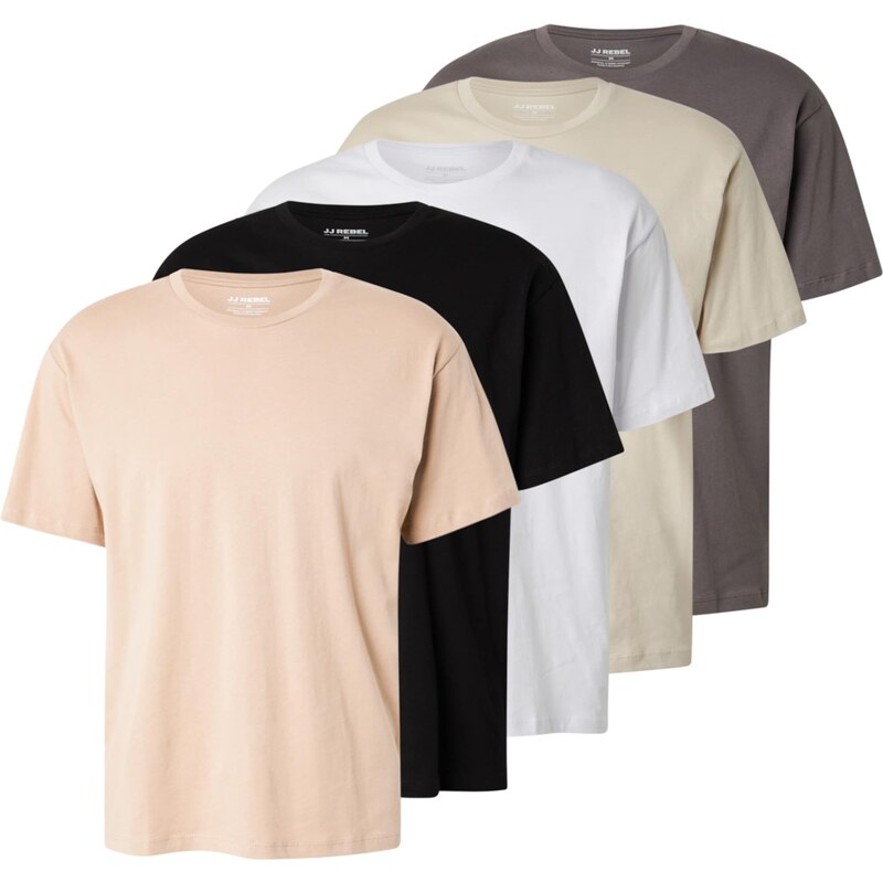 JJ Rebel Tričko sivá / tmavošedá / čadičová / čierna / biela 60917163