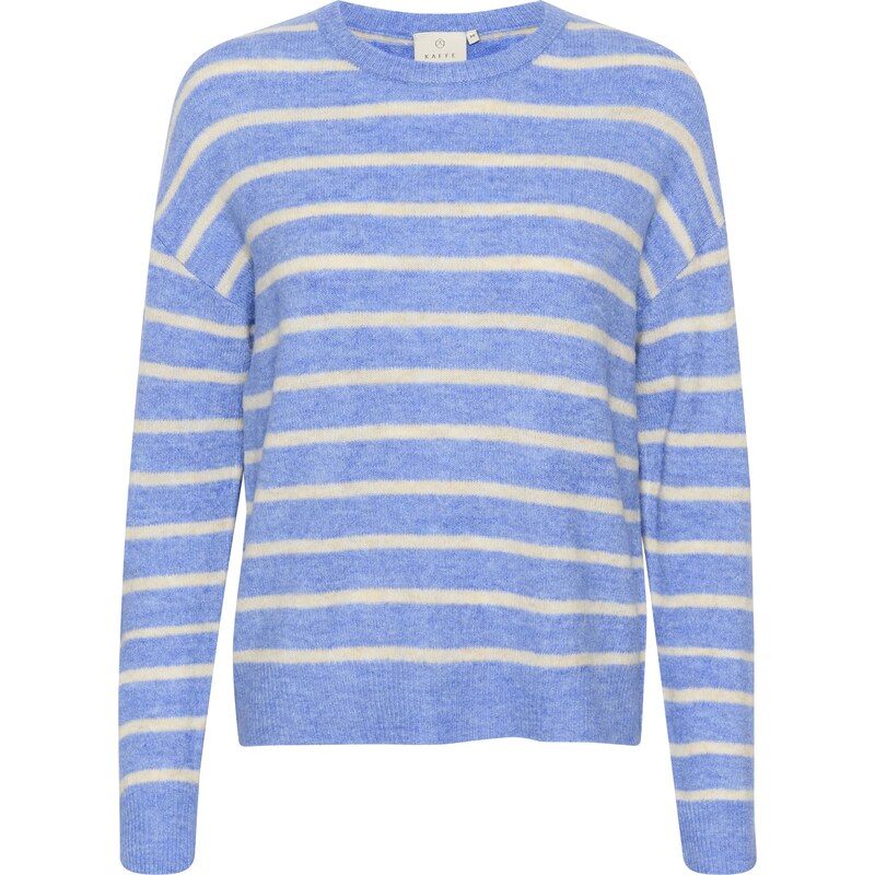 Kaffe Sveter KA Lida nebesky modrá / šedobiela 62163985