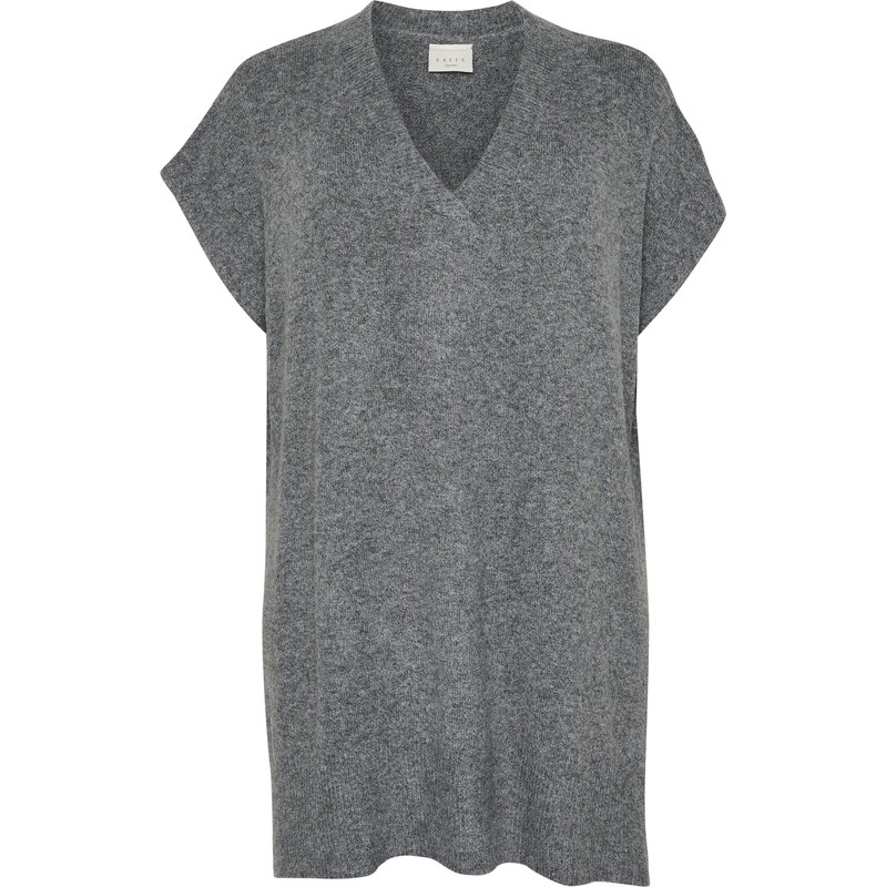 KAFFE CURVE Pelerína KA Annett sivá melírovaná 62225036