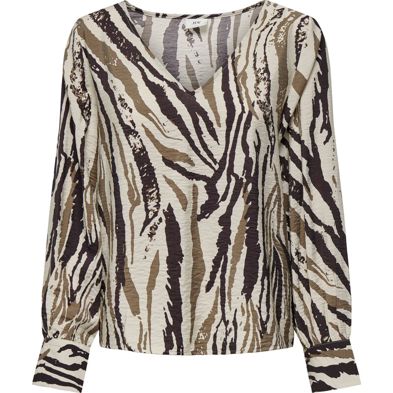 JDY Blúzka JDYTroya béžová / hnedá / čierna 61985589