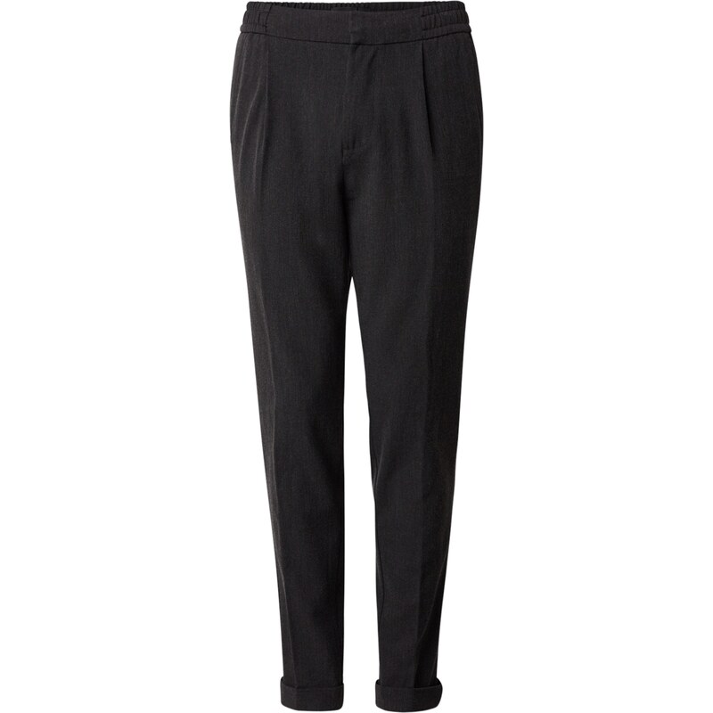 JACK & JONES Nohavice s pukmi JPSTACE JJDIEGO antracitová 63154980