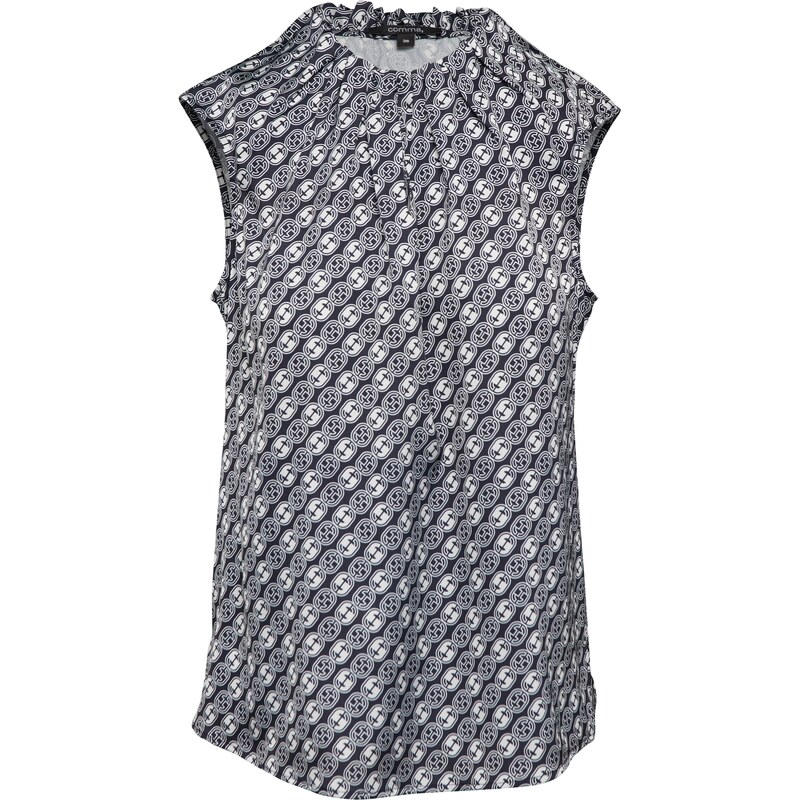 COMMA Blúzka námornícka modrá / biela 62693323