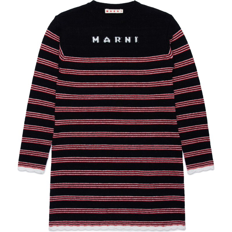 Marni Šaty červená / čierna / biela 63153786