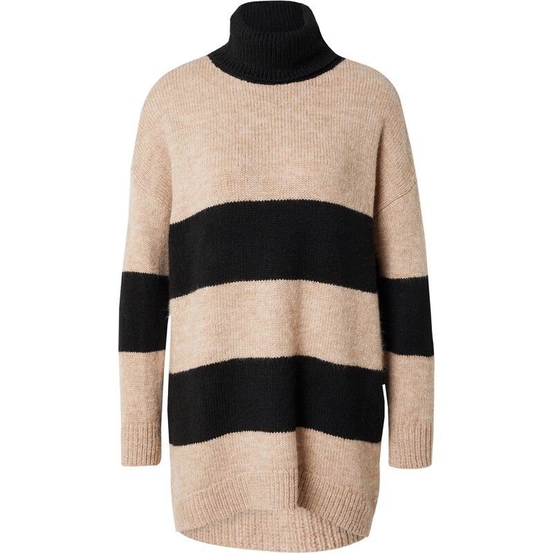 ONLY Sveter ONLMILANO svetlohnedá / čierna 62127944