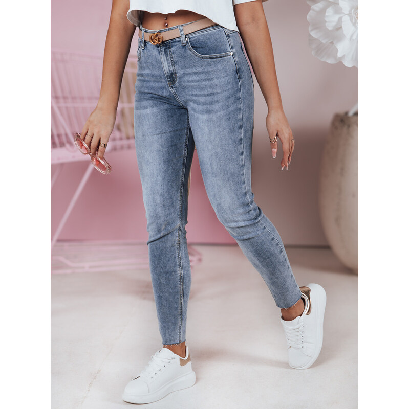 BASIC Modré dámske úzke džínsové nohavice FITTREND UY2387 61959004