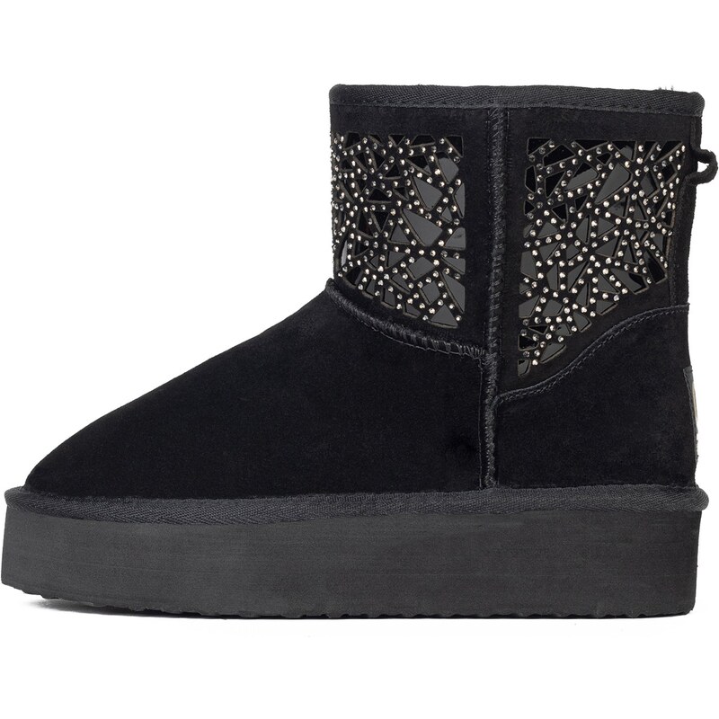 Gooce Nízke čižmy Lana čierna / priehľadná 63144617