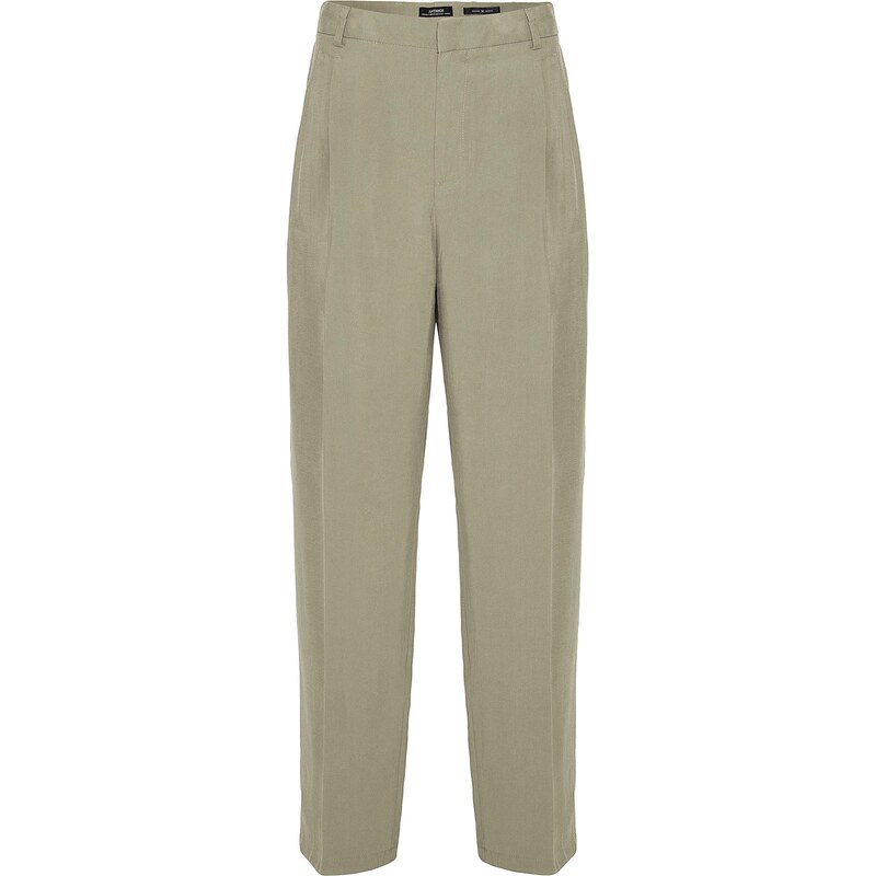 Antioch Plisované nohavice kaki 65644173