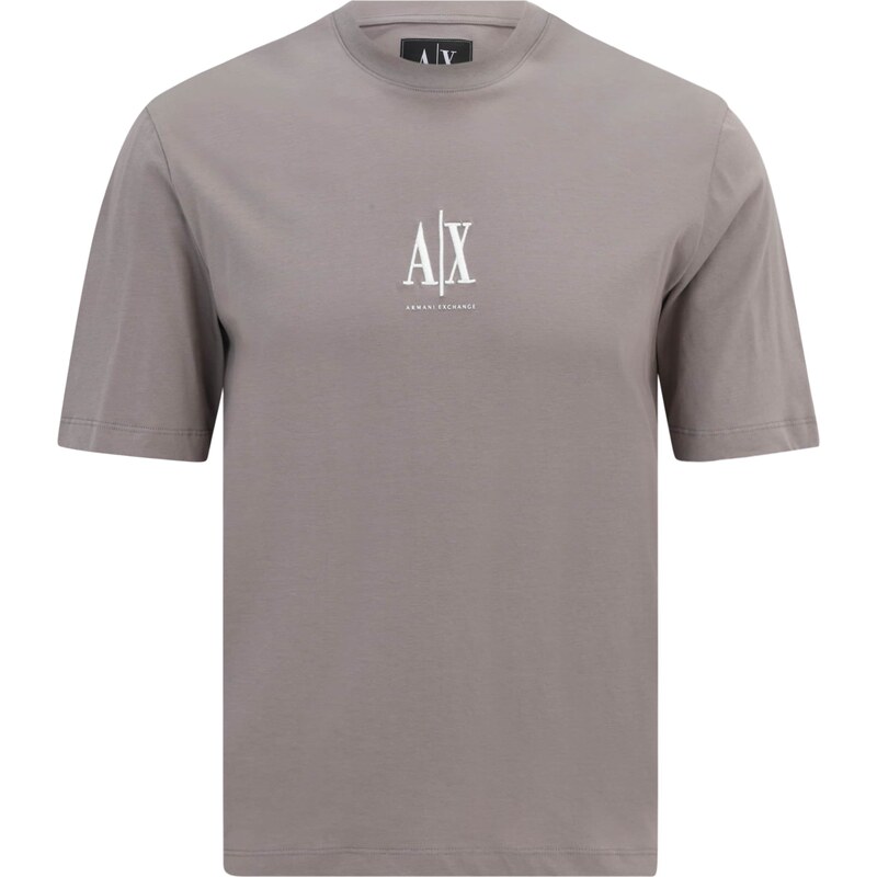 ARMANI EXCHANGE Tričko tmavobéžová / biela 61965084